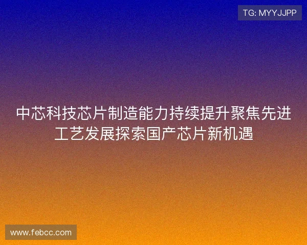 中芯科技芯片制造能力持续提升聚焦先进工艺发展探索国产芯片新机遇